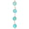 12 Pack: Aqua Wire-Wrapped Glass Beads, 10mm by Bead Landing™